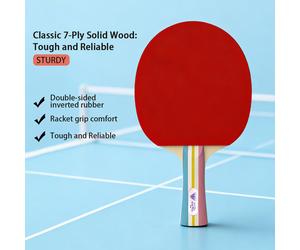 Double Fish Diamond Series 2-Star Children’s Table Tennis Racket Shakehand Single Paddle
