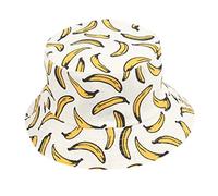 Double Fisherman Hat for Adults Side Head Banana Unisex Outdoor Baseball Cap Sailing Hat, White, One Size