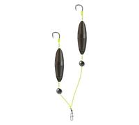 Double Fishing Hook Mounting - Reverse Hook Mounting | Hook System - Anti Tangle Anti Hook with Floating Bait for Fresh Water Saltwater Beginners and Pros