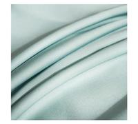 Double Fitted Sheet Mulberry Silk Fitted Sheet Four Corners With An Elastic Band Mattress Cover Solid Color Bed Sheet Fit Sheet(Sky Blue,100x200x25cm)