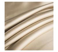 Double Fitted Sheet Mulberry Silk Fitted Sheet Four Corners With An Elastic Band Mattress Cover Solid Color Bed Sheet Fit Sheet(Shallow Khaki,160x200x25cm)