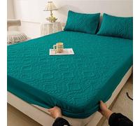 Double Fitted Sheets with Deep Sides Double Bottom Sheet Fitted Extra Deep Mattress Covers Double Bed Waterproof Mattress Encasement(c7,180x200cm)