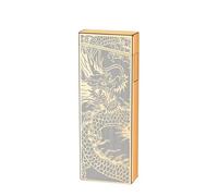 Double Flame Lighter, Windproof Metal Body, Refillable Butane Fuel, Transparent Air Window, Great Gift for Men and Women, Compact and Durable Design