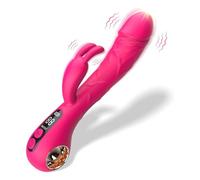 Double Flapping Vibrator Sex Toys,2 in 1 G Spot Vibrator Sex Toys for Women with 9 Vibration Modes,Silicone Vibrator Clitoral Stimulator Adults Toy,for Female Anal Nipple Clitoral