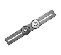 Double Flashes Bracket Flashes Extension for DSLR Cameras and LED Lights Durability Aluminum Alloy 1/4 3/8 Screw Hole