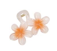 Double Floral Hair Claw Clip for Gym Yoga and Daily Up Death Double Flower Claw Clips Lightweight Grip