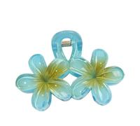 Double Floral Hair Claw Clip for Gym Yoga and Daily Up Death Double Flower Claw Clips Lightweight Grip