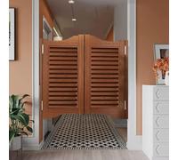 Double Flush Partition Door with Auto-Close - Ideal for Kitchen Dining Room & Terrace Separation - Modern Design Space-Saving Easy Installation