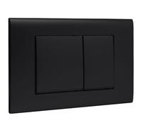 Double Flush Plate WC, Compatible With Geberit Sigma 01, 20, 30, UP300 & UP320, Toilet Pressure Plate Operating Plate, Model 115770115, Dimensions 245×164mm, Matte (Black)