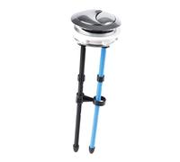 Double Flush Toilet Tank Button with Adjustable Rod,L | Hand-tighten nut install, no tools required, damp room durability, smooth press action
