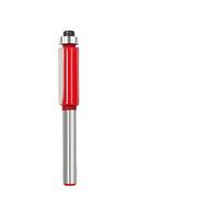 Double Fluted Straight Router Bit 1/4 x 3/8 In Woodworking | 1/4 x 3/8 inch double fluted straight router bit with red coating for woodworking applications