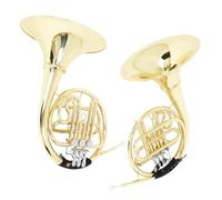 Double French Horn 3 Keys Gold Plated French Horn Bb Split Double Row Musical Instrument With Parts