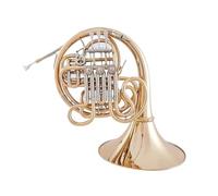 Double French Horn 4 Keys Bb F Tuning Double French Horn Brass Gold Colour Musical Instrument With Case Good Sound Quality