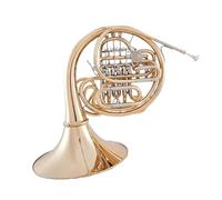 Double French Horn 4 Keys Bb F Tuning Double French Horn Brass Gold Colour Musical Instrument With Case Performance Type