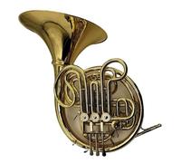 Double French Horn 4 Keys Bb Tuning F Tuning Double French Horn Brass Gold Colour Brass Instrument