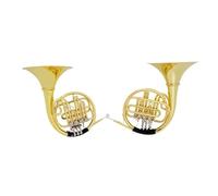 Double French Horn Bb French Horn Brass Body 4 Keys With Case Professional Instruments B Flat Golden Split