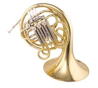 Double French Horn French Horn F Tune Four Key Single Double Row Professional Performance Brass Instrument(A double row)