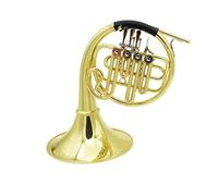 Double French Horn French Horn Instrument B Flat Tune Four Key Single Double Row Professional Grading Performance(A)