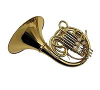 Double French Horn Music Lover French Horn B F 4 Key Gold Double Row Brass Body Musical Instrument With Case