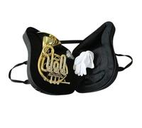 Double French Horn Professional 3 Key Single French Horn Gold Lacquered Mini Brass Instrument