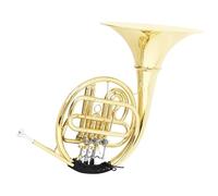 Double French Horn Professional 3 Keys Gold Plated French Horn Bb Double Row Brass Musical Instrument