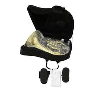 Double French Horn Professional 3 Keys Small Bb French Horn Brass Body Gold Lacquer