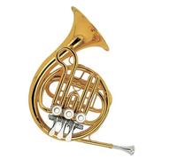Double French Horn Professional Beginners Gold Lacquer Tone F Key Rotary Post Horn