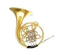 Double French Horn Professional Gold Lacquer F Bb Key Double French Horn With 4 Keys