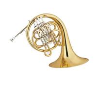 Double French Horn Professional Gold Lacquer Yellow Brass Body And Bell Bb Key Small French Horn