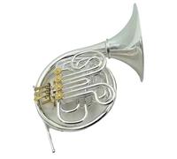 Double French Horn Professional Performance Type French Horn Double 4 Keys F Tuning Bb Tuning Silver With Accessories Case