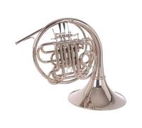 Double French Horn Professional Split French Horn Four Key B To F Tone Nickel Plated Musical Instrument With Case