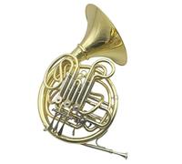 Double French Horn Professional Yellow Brass Gold Lacquer Standard 4 Double Key French Horn