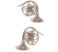 Double French Horn Split French Horn Four Key B To F Tone Nickel Plated Musical Instrument With Case