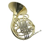 Double French Horn Yellow Brass Gold Lacquer Standard 4 Double Key French Horn