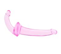Double Fun Pink Strapless Strap On Dildo