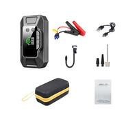 Double Function Automotive Power Backup Air Compressor and Tire Pumps Built in LED Flashlight for Nighttime Emergencies Compact Car Jump Starter