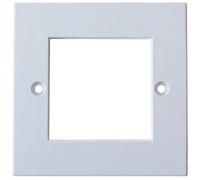 Double Gang Euro Module Modular Wall Face Plate Frame Cable Tidy Custom 25X50mm