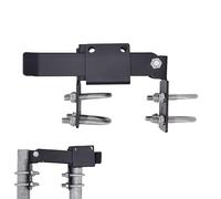 Double gate lock, robust and stable wire mesh gate lock for heavy gates, fittings for the safety of gardens, commercial and private installations, rural outdoor areas