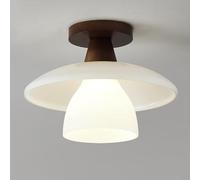 Double Glass Ceiling Light a Solid Fixture V-intage Hallway,Modern