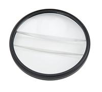 Double Glass Split Diopter Filter, Half Moon Prism Camera Filter Foreground Blur Photography Accessory for Movies Music Videos Night Photography