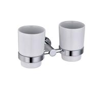 Double Glass Tumbler/Toothbrush Holder