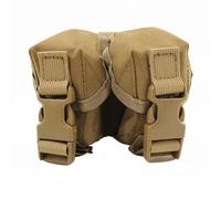 Double Grenade Pouch Vest, Waterproof Airsoft Grenade Vest Adjustable Modular Grenade Vest with Portable Buckle Clips for Hunting Shooting Airsoft