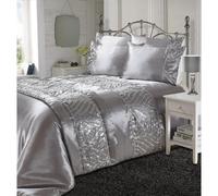 (Double, Grey) Kampala Hill Shimmer Sequin Embellished Duvet Cover Set Bedding Set