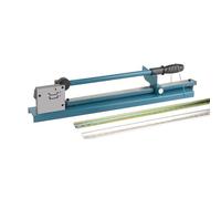 Double Groove Din Rail Cutter, Manual Rail Duct Cutter Tool with Ruler for Precise Cutting of Steel, Aluminum, Iron, and PVC Guide Rails