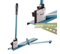 Double Groove Rail Cutter, Trunking Cutting Machine for Slotted Steel, Aluminum Rail, Includes 50CM Ruler, Cuts 35mm Width, 7.5mm Height Rails, Efficient and Precise Cutting Tool