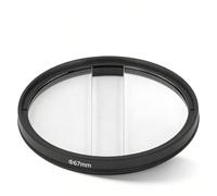 Double Half Moon Prism Effect Filter 82mm - Unique Blur & Distinctive Light Effects, Optical Glass for Portrait & Video Photography (67mm)