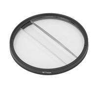 Double Half Moon Prism Special Effect Filter, Blur Zoom Center Lens for DSLR Cameras, K9 Optical Glass Camera Lens Accessories with Aluminum Frame (77MM)