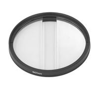 Double Half Moon Prism Special Effect Filter, Blur Zoom Center Lens for DSLR Cameras, K9 Optical Glass Camera Lens Accessories with Aluminum Frame (67MM)