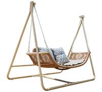 Double Hammock Chair, Adjustable Reclining Seat for Indoor Relaxation, Ideal for Living Room or Patio, & Comfortable Hanging Swing for Home Use
