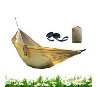 Double Hammock,Foldable Lightweight Anti-Tip Swing - Two Person Hammock Swing Chair,for Camping Hiking Travel Picnic Backyard Patio Porch Balcony Tree Home Indoor